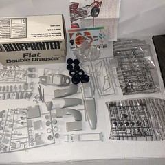 Amt/Ertl Blueprinter Fiat Double Dragster 1:25 Model Kit Old Stock