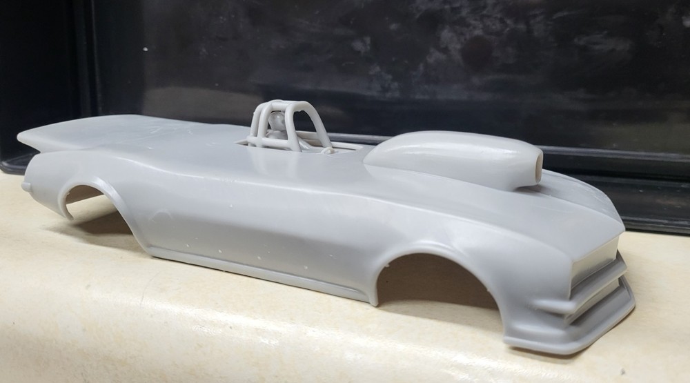 1/24 scale resin 3d printed 1967 Camaro Roadster drag body slot car model