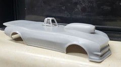 1/24 scale resin 3d printed 1967 Camaro Roadster drag body slot car model