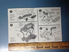 1976 Monogram Snap Tite US Army Half Track Vehicle Model #1006 Instructions Only