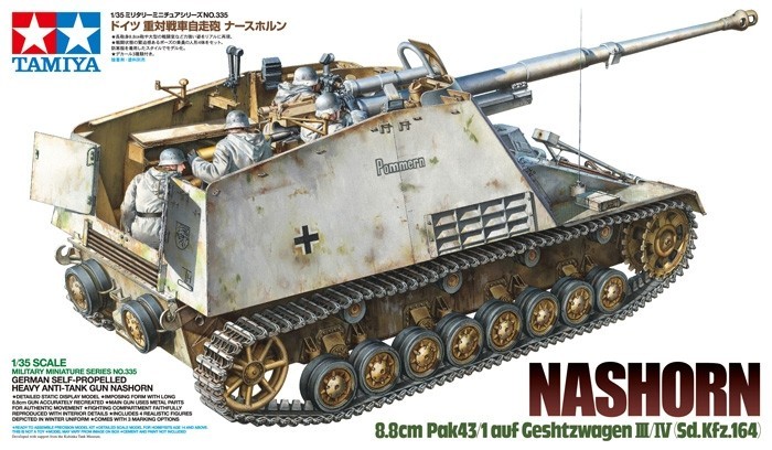 Tamiya 35335 1/35 Nashorn Heavy Tank Destroyer Plastic Model Kit
