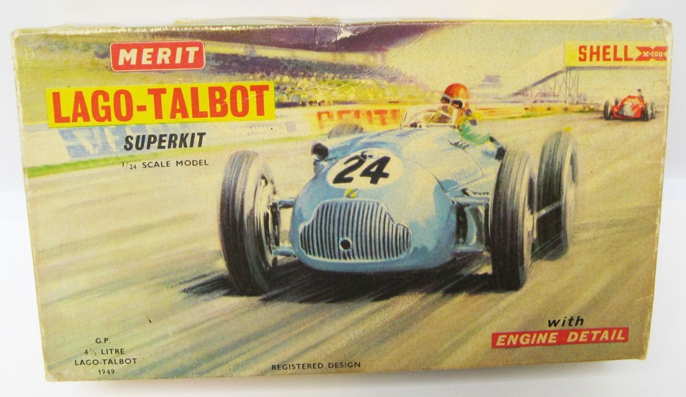 Vintage 1949 Lago-Talbot 4 1/2L GP 1/24 Merit 4624 England kit MB