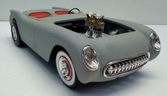 AMT 1:25 1953 Chevrolet Corvette Roadster Hot Rod John Klaver Pro-Built Model