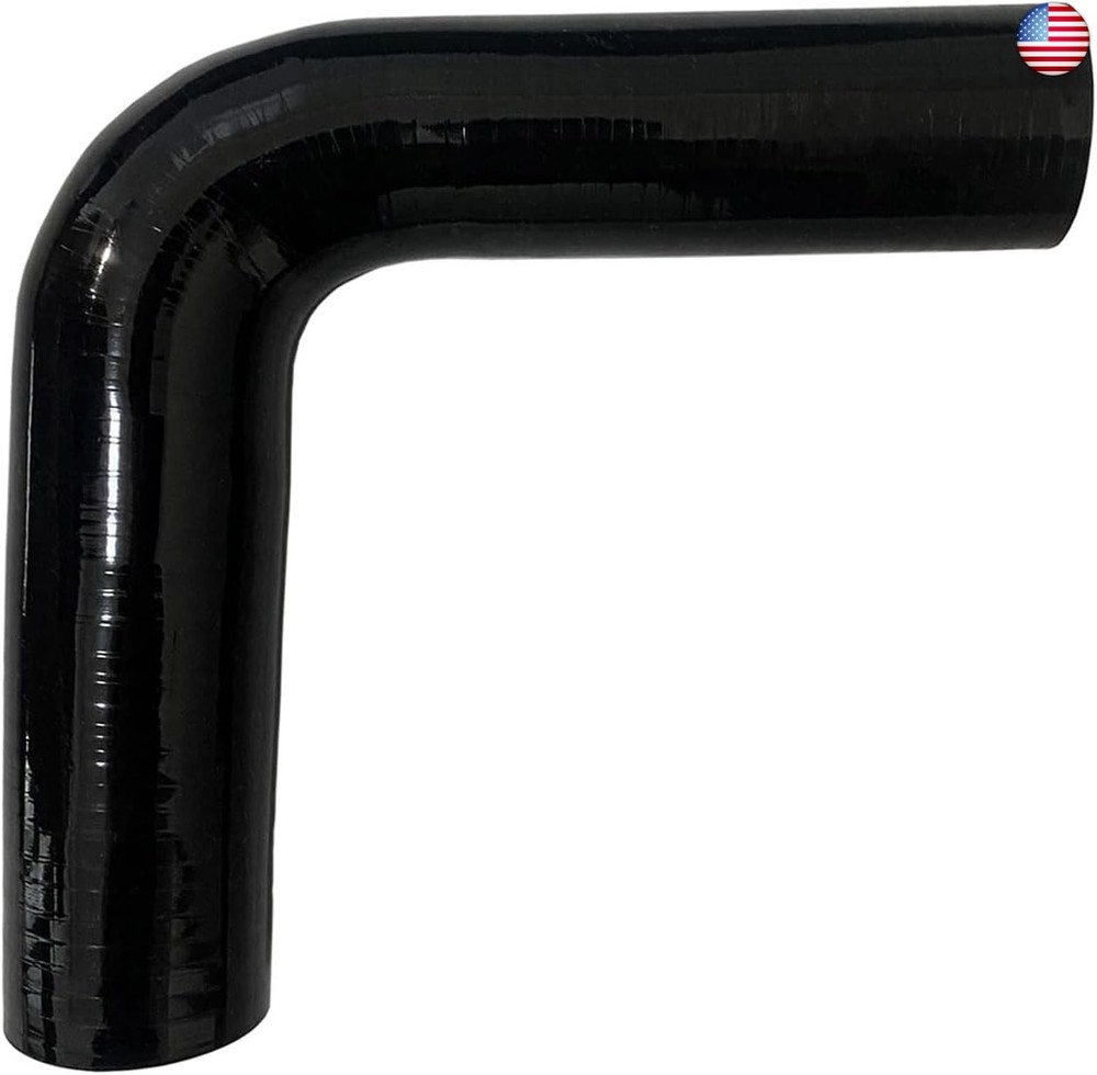 ID 1.5″ to 1.75″ 90 Degree Reducer Silicone Elbow Coupler, 7″ Leg Length