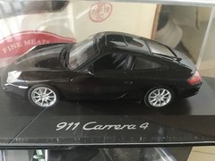 1/43 MINICHAMPS PORSHE 911 , Carrera 4, 2003, black met. mint ++!