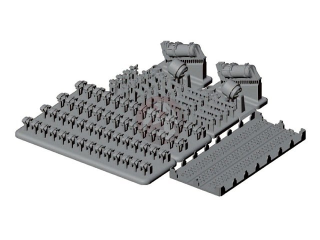 MJ Miniatures 1/35 German AFV / Vehicle OVM Clamp Tools Set WWII Late MJEZ35028