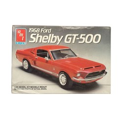 AMT 1968 Ford Shelby GT-500 1/25 Model Kit – Red Body Painted, Parts Only