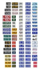1/25 scale model car assorted USA Connecticut license plates state tags 1:25