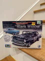 2009 Revell Black Widow Special Ed 1/25 Scale ’57 Chevy 150 Utility Sedan