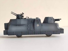 HO 1/87 World War II Armored Train bp-42 DRG Train Model Gun Movable Figure Toys