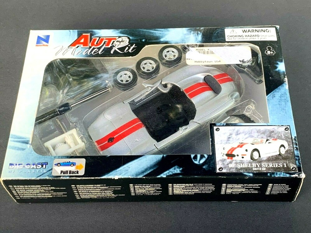 VERY RARE VINTAGE Auto Model Kit 2000 00′ Shelby Series 1 Diecast w/Plastic