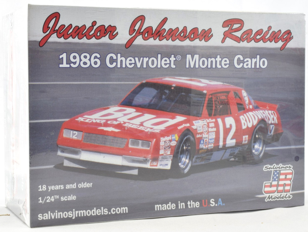 Salvinos JR Models “Budweiser” Junior Johnson 1986 Monte Carlo 1/24 Model Kit