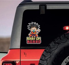 Anime Baby on Board Sticker Removable Car Decal Decor set mixed