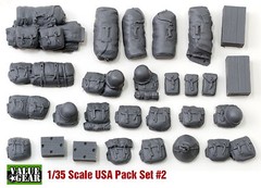 1/35 USA WWII Pack Set #2 – Value Gear Resin Stowage- 25 Pieces