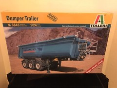 ITALERI 3845 DUMPER TRAILER MODEL KIT-NIB-1:24 SCALE