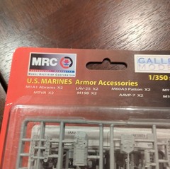 MRC Gallery Models 64004 US Marines Armor Accessories 1/350 Scale Model Kit NEW