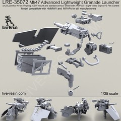 Live Resin 1/35 LRE-35072 Mk47 Advanced Lightweight Grenade Launcher (Set 4)