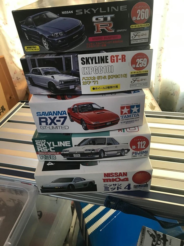 Tamiya Fujimi 1/24 Hakosuka Skyline GT R R30 MID4 RX 7 5 points Collectables 17+