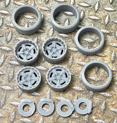 Resin 21/20 Inch: “Centerline 631” Model car Wheels/Tires 1/24 1/25 scale
