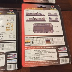 MRC Gallery Models 1/350 Lot of 4 Carrier Deck LCAC Marines Armor Model Kits NEW