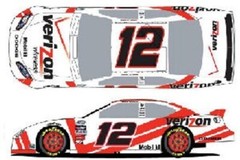 #12 Dodge Verizon 2010 Nascar 1/64th Scale Waterslide Decals