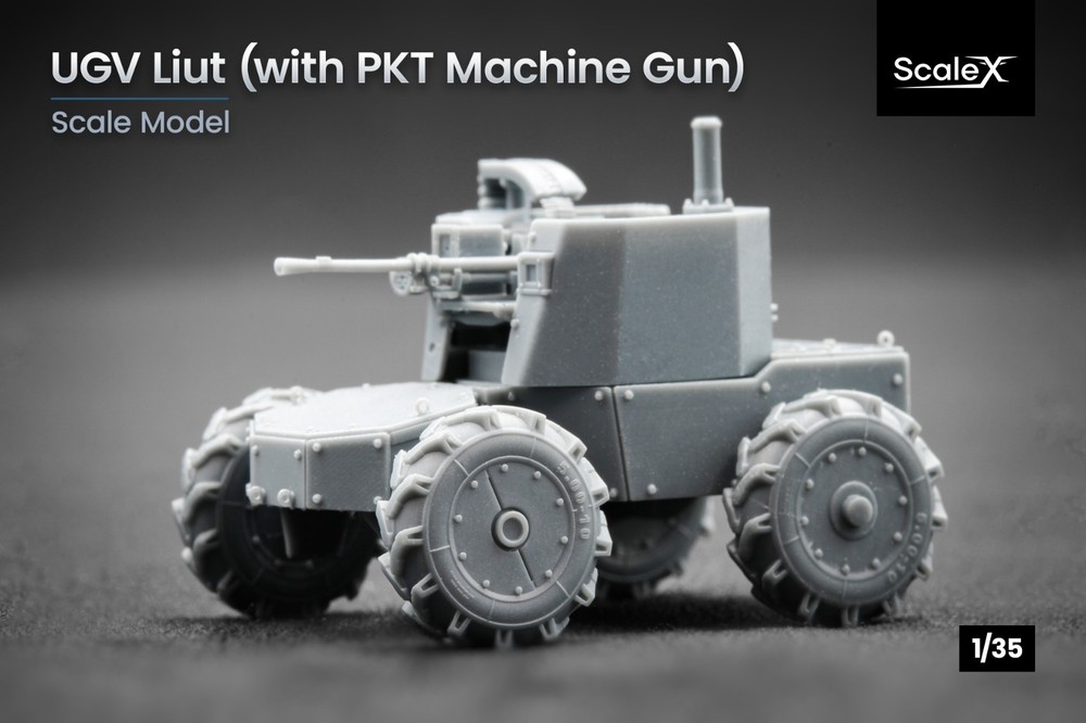 UGV “LIUT” PKT “Ukrainian drone”(3d printed) 1/35 ScaleX VG 35002