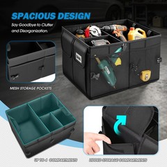 Dna Motoring Trunk Organizer For Suv Large Capacity Car Organizer And Storage 4