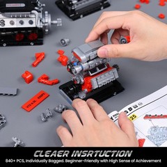 Manual Crank 3-in-1 Engine Model Kits for Adults & Teens – Collectible STEM Gift