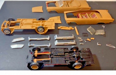 Revell 1962 Chrysler Newport Convertible Broke/Missing Parts Models (2) As Is!