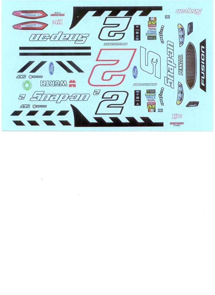 Winscals #2 Snap-On 2018 Brad Keselowski 1/24 Nascar decal