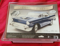 Testors Gold Series Metal 1:24 57 Chevy Bel Air Blue Limited Edition New