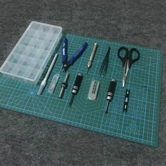 Tamiya Mini 4WD Tool Set Screwdriver Socket Knife Drill Tweezers Craft Tools