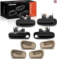 A-Premium Interior & Exterior Door Handles Compatible with Toyota Corolla