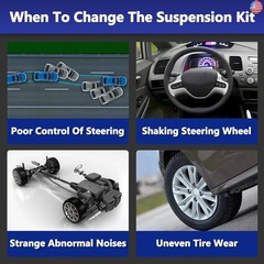 Sway Bar Links, Replacement For K6667 K6668 K80824 K80825 Front Rear Stabilizer