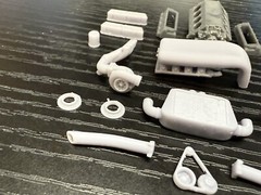 1/16 Twin Turbo Ford Windsor Engine 12k 3D Printed