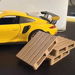 1/24 Scale “Wood” Shipping Pallets – For model truck/car Set Of 3