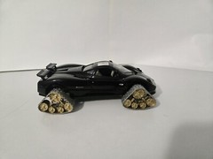 1-24 Testors Silver Series Die Cast Metal Pagani Zonda C12 W/Traxs New Build