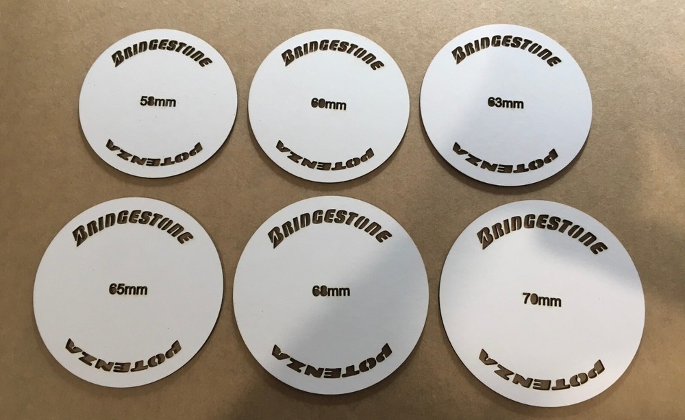 1/10th Scale Bridgestone Potenza Stencils Templates Various Sizes