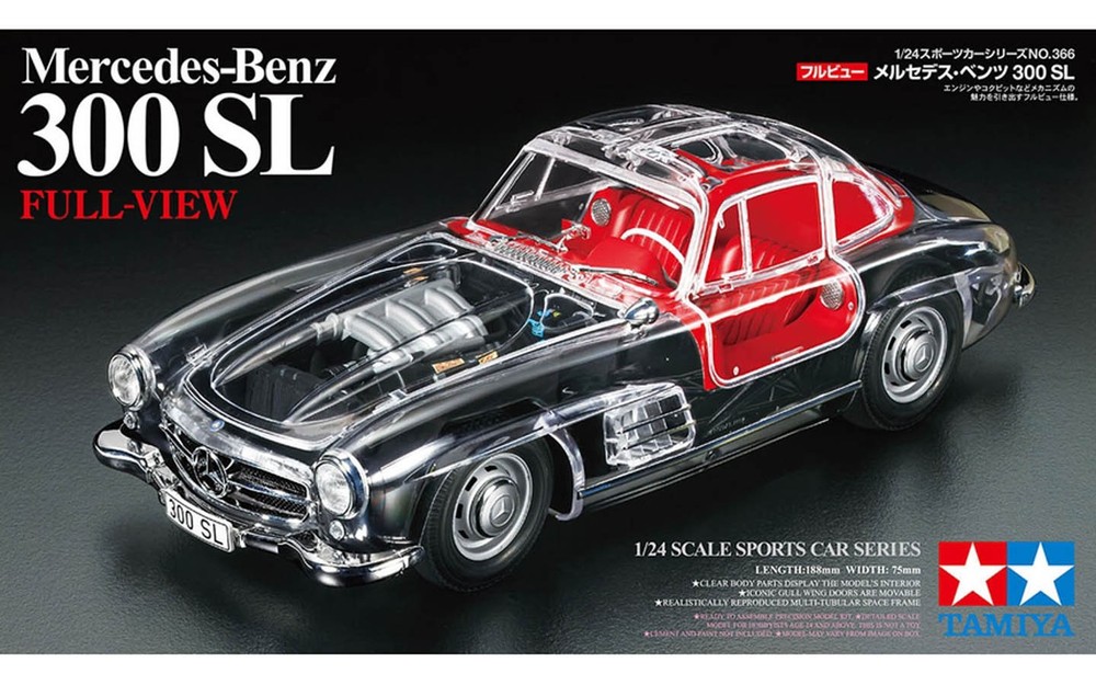 Tamiya 1/24 Mercedes-Benz 300SL Full View 24366