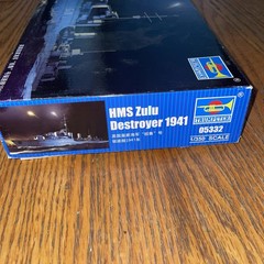 Trumpeter 1/350 05332 HMS Zulu Destroyer 1941- LOOK -Started & Ready To Finish !