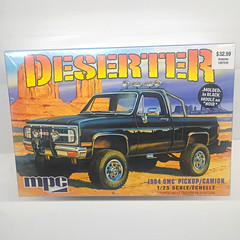 MPC Deserter 1984 GMC Pickup 1:25 Plastic Model Kit Molded in Black Sealed