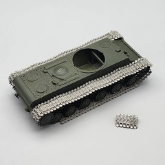 HobbyBoss 1/48 Russian KV Big Turret Tank Parts Lower Hull Started