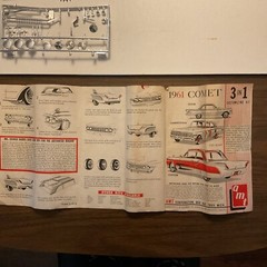 AMT 1961 Comet 1/25 Scale K-3061 Unfinished. SEE DETAILED PHOTOS