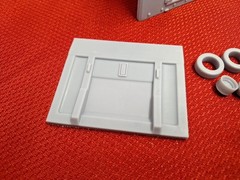 ABS Type Resin 3D Printed Car Enclosed Transport Tri-axel Trailer Kit