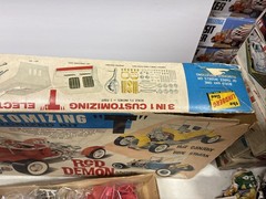 VINTAGE LINDBERG 1/8 SCALE 3-IN-1 CUSTOMIZING “T” RED DEMON MODEL KIT – RARE (1)