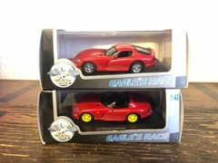Car Eagle Race Dodge Vipers Red, Blue, Black & White 1:43 Scale – set of 6