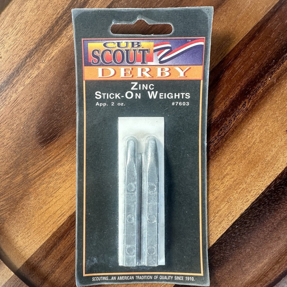 Cub Scout Derby Zinc Stick-On Weights Approx 2 oz #7603 Pinewood Derby Vintage