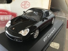 1/43 MINICHAMPS PORSHE 911 , Carrera 4, 2003, black met. mint ++!