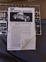 HUBLEY #4860 1930 PACKARD ROADSTER METAL MODEL KIT 1/22 SCALE Vintage Openbox