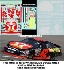 NASCAR DECAL #42 HAVOLINE 2004 DODGE INTREPID JAMIE McMURRAY 1/24 JWTBM